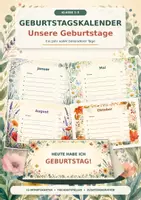 Vorschau - Poster - Geburtstagskalender - Deckblatt