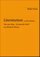 Vorschau - Arbeitsblätter - Literaturtest zu "Rot oder Blau" von Manfred Theisen - Deckblatt