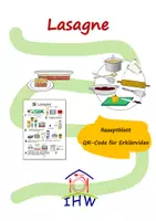 Vorschau - Arbeitsblätter - Lasagne - Sketchnotes-Rezept mit Erklärvideo - Deckblatt