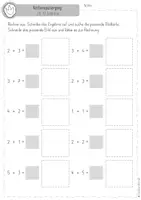 Vorschau - Arbeitsblätter - Mathe Klasse 1 | Rechenspaziergang ZR 10 Dinosaurier | Addition, Subtraktion, Gemischt + Lösungen | Zahlenraum 10 | Mathe 1. Klasse - Seite 3