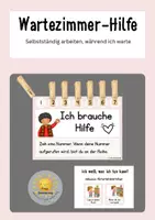 Vorschau - Experimente - Wartezimmer-Hilfe – Selbstständig arbeiten, während ich warte | Aktivitätskärtchen I rosé - Deckblatt