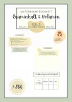 Vorschau - Poster - Volumen | Hohlmaße | Sachaufgaben - Deckblatt