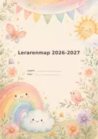 Voorbeeld - Lerarenmap 2026-2027 Regenboog - Voorblad