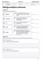 Vorschau - Arbeitsblätter - Basisscreening Wahlen und Repräsentation Klasse 7–8 - Seite 2