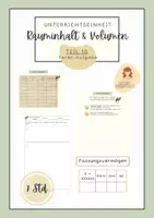 Vorschau - Arbeitsblätter - Fermi Aufgabe I Volumen I Rauminhalt - Deckblatt