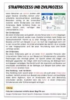 Vorschau - Arbeitsblätter - Strafrecht und Zivilrecht (Lückentext mit Lösungen) - Seite 2