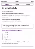 Vorschau - Arbeitsblätter - Zeitformen und Modi Basisscreening Klasse 7–8 - Seite 1
