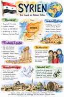Vorschau - Arbeitsblätter - Lernposter + Arbeitsblätter zum Thema "Syrien" + Lösung & MP3 + Mindmap + Infografik - Deckblatt