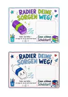Vorschau - Bildkarten - Radier deine Sorgen weg – Schulanfangsgeschenk mit Radiergummi - Seite 3