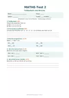 Vorschau - Arbeitsblätter - Lernstandskontrollen/ Test - Mathe Klasse 6 - mit Lösungen - Seite 3