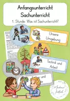 Vorschau - Stundenentwürfe - Anfangsunterricht Sachunterricht - 1. Stunde: Was ist Sachunterricht? (Einschulung / Schulstart) - Deckblatt