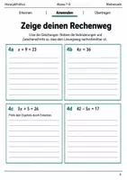 Vorschau - Arbeitsblätter - Basisscreening Lineare Gleichungen Klasse 7–8 - Seite 3