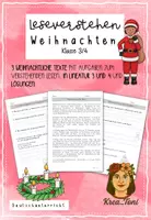 Vorschau - Arbeitsblätter - Leseband Adventszeit – Leseförderung & Leseverstehen Weihnachten | Klasse 2–4 - Seite 1