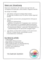 Vorschau - Arbeitsblätter - Wir würfeln einen Igel - Kunstidee Herbst, Kunst Grundschule - Seite 1