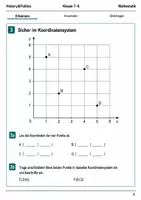 Vorschau - Arbeitsblätter - Basisscreening Koordinatensystem Klasse 7–8 - Seite 2