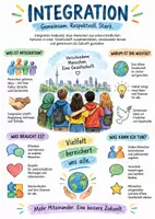 Vorschau - Arbeitsblätter - Lernposter + Arbeitsblatt "Integration" + Onlineübung & MP3 + Infografik - Deckblatt