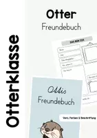 Vorschau - Anderer Materialtyp - OTTERKLASSE - Freundebuch / Klassenbuch - Deckblatt