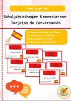 Vorschau - Aufgabenkarten - Erste Stunden Spanisch - Kennenlernen Tarjetas de Conversación - Deckblatt