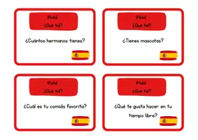 Vorschau - Aufgabenkarten - Erste Stunden Spanisch - Kennenlernen Tarjetas de Conversación - Seite 3