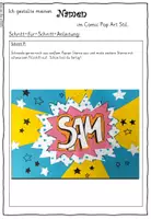Vorschau - Mal- und Bastelvorlagen - Mein Name (Kunstideen zum Schulanfang): Materialpaket - Seite 3