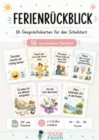Vorschau - Bildkarten - Ferienrückblick – 16 Gesprächskarten für den Schulstart - Deckblatt