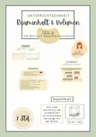 Vorschau - Arbeitsblätter - Geometrie | Rauminhalt und Flächeninhalt I Zusammenhang | Würfelgebäude | Kombinatorik - Deckblatt
