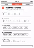 Vorschau - Arbeitsblätter - Questions & word order Basisscreening Klasse 7–8 - Seite 3