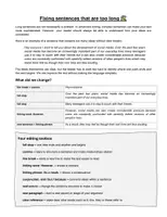 Vorschau - Arbeitsblätter - Fixing sentences that are too long | Writing Skills B2 | Oberstufe - Seite 3