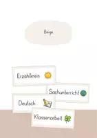 Vorschau - Poster - Fächerkarten | Stundenplan Transparenz | Schulfächer Tafelkarten - Seite 2