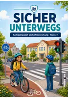 Vorschau - Stundenentwürfe - Verkehrserziehung Klasse 4 - Kompaktpaket für Unterrichtsstunden - Deckblatt