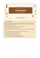 Vorschau - Arbeitsblätter - Tintenherz - Cornelia Funke: Themen und Motive – Interpretation mit Themen-Poster (Klasse 5–7) - Deckblatt