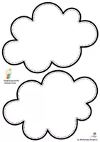 Vorschau - Mal- und Bastelvorlagen - Wolke mit Regenbogen Bastelvorlage Kunst Affirmationen Verdunstung Abschied - Seite 3
