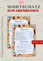 anteprima - Esercizi - Lessico Fondamentale Tedesco LA CENA Alltagsdeutsch DaF A1 - Pagina di copertina
