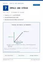 Vorschau - Interaktives Material - Lektion 7 Selbstlernkurs - Impuls und Stöße - Deckblatt