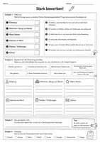 Vorschau - Arbeitsblätter - Bewerbung schreiben – Übungen & Formulierungshilfen - Deckblatt