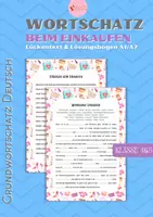 anteprima - Esercizi - Lessico Fondamentale Tedesco FARE LE SPESE Alltagsdeutsch DaF A1 - Pagina di copertina