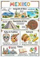 Vorschau - Arbeitsblätter - Lernposter + Arbeitsblätter zum Thema "Mexiko" + Lösung & MP3 + Mindmap + Infografik - Deckblatt