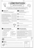 Vorschau - Arbeitsblätter - Lernstrategien – Wie lernst du am besten? Arbeitsblatt - Deckblatt