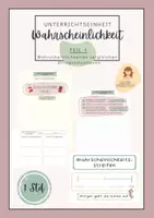 Vorschau - Arbeitsblätter - Wahrscheinlichkeit I Alltagssituationen I Wahrscheinlichkeiten vergleichen - Deckblatt