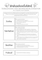 Vorschau - Arbeitsblätter - Wahrscheinlichkeit I Alltagssituationen I Wahrscheinlichkeiten vergleichen - Seite 2