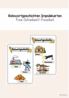 Vorschau - Bildkarten - Impulskarten - Freie Schreibzeit I Reizwortgeschichten verfassen - Deckblatt