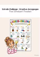 Vorschau - Arbeitsblätter - 16 kreative Schreibanlässe - Kreatives Schreiben I Freie Schreibzeit - Deckblatt