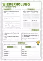 Vorschau - Arbeitsblätter - Schulstart / Schulende Mathematik - Checks (Materialpaket) - Seite 1