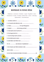 anteprima - Esercizi - Lessico Fondamentale Tedesco NELLA MIA CUCINA Alltagsdeutsch DaF A1 - Pagina 1
