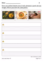 Aperçu - Feuilles d'exercices - Ateliers de français CE1 - J'écris des textes n°2 - Page 3
