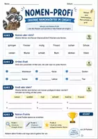 Vorschau - Arbeitsblätter - Lernspiele Deutsch – 5 abwechslungsreiche Arbeitsblätter für Klasse 3–4 | Grundschule - Seite 1