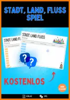 Vorschau - Spiele - Stadt, Land, Fluss: KOSTENLOSE Vorlagen - Deckblatt