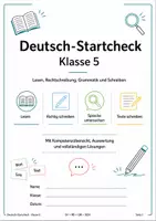 Vorschau - Arbeitsblätter - Deutsch-Startcheck Klasse 5 – Lesen & Schreiben - Seite 1