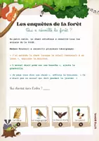 Aperçu - Apprentissages en autonomie - Les enquêtes de la forêt - Page 1
