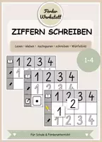 Vorschau - Arbeitsblätter - Ziffern schreiben 1–4 | Zahlen nachspuren, schreiben & zuordnen - Deckblatt